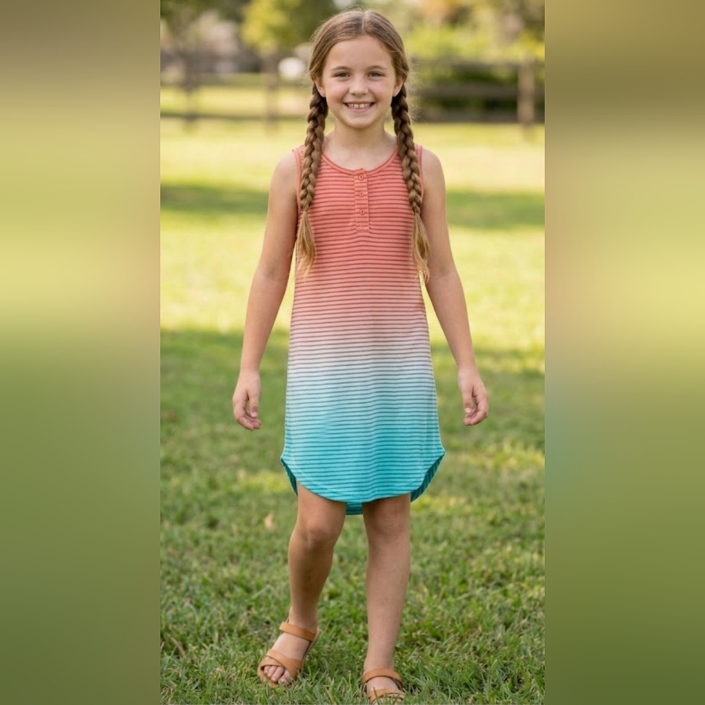 NEW! Te Verde Nordstrom dip-dye dress sz 10-12